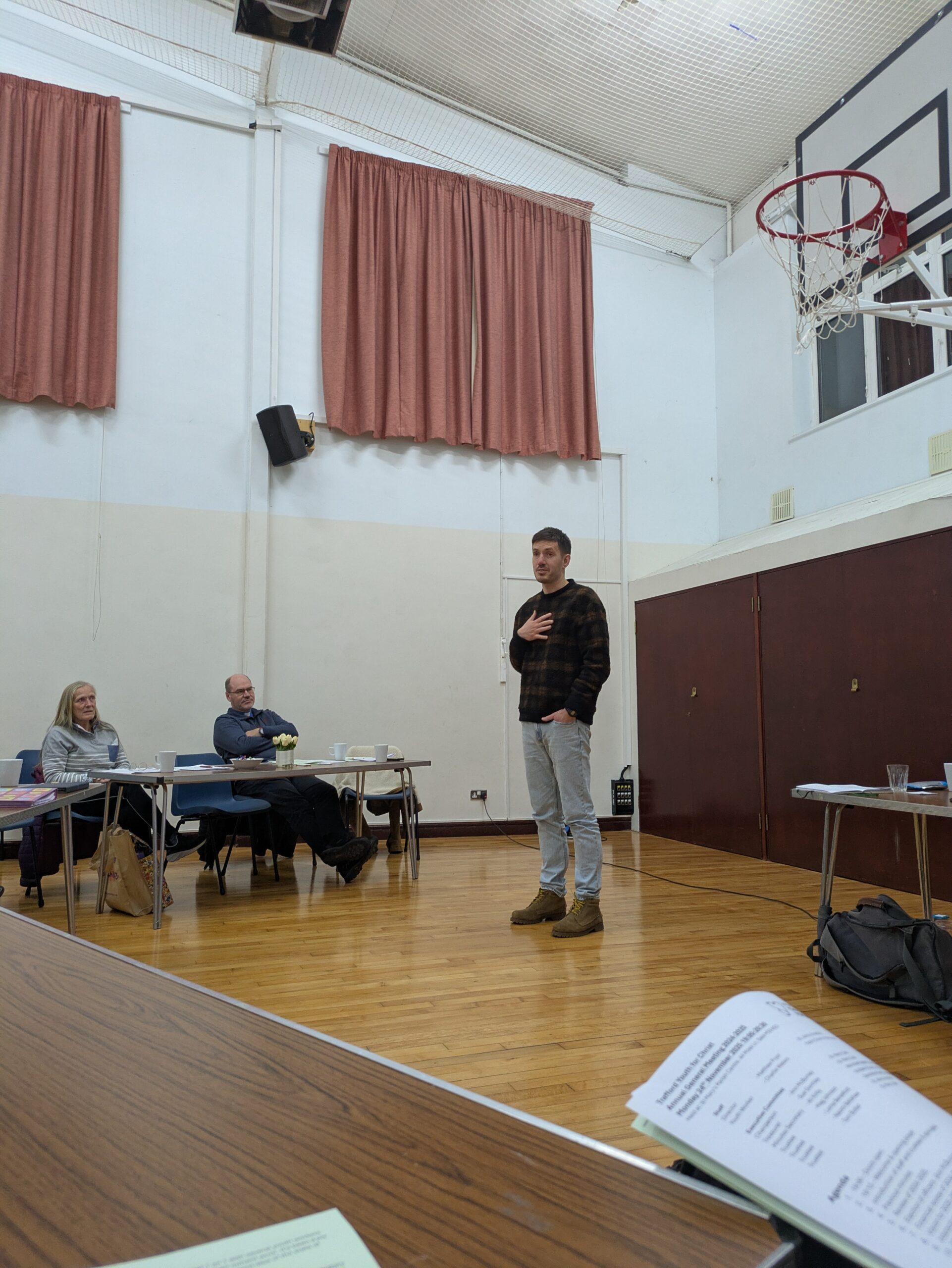Tom, our new Chair of Trustees.